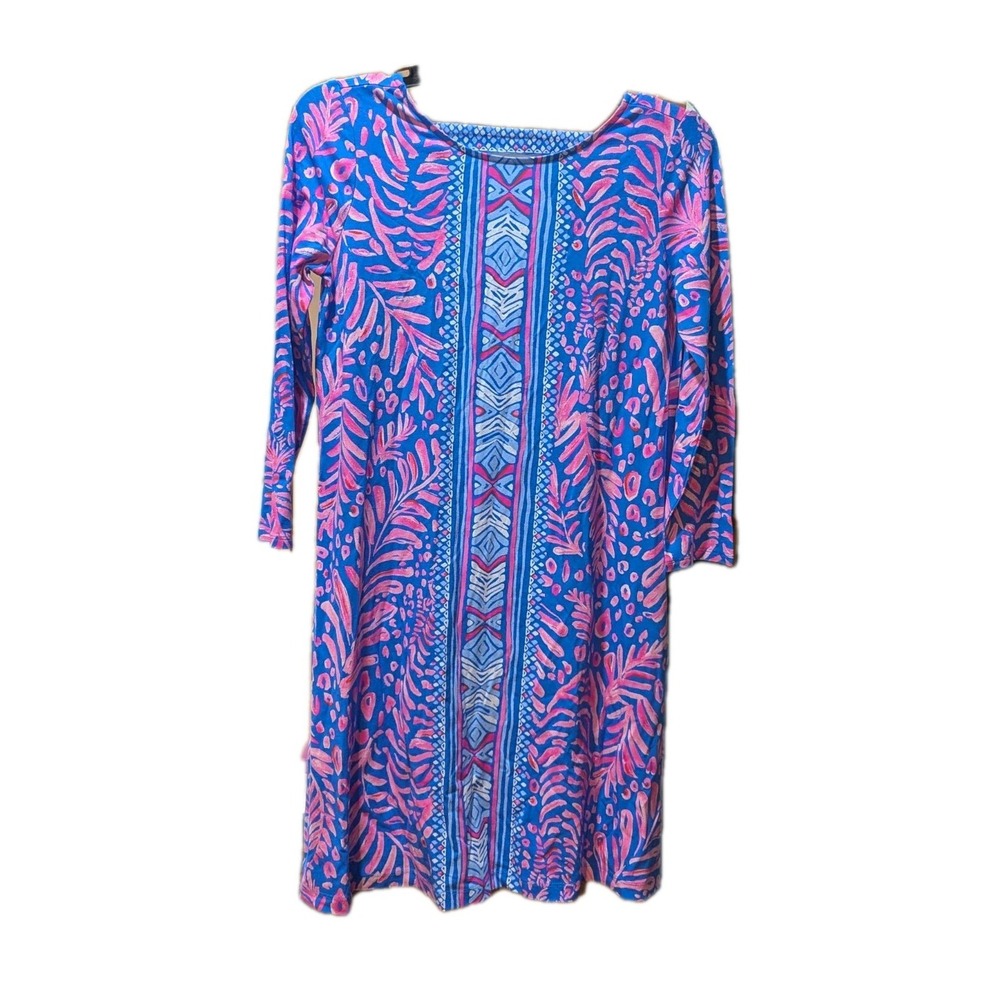 Lilly Pulitzer Ophelia Swing‎ Dress Pundy Blue La Zebra Size XS